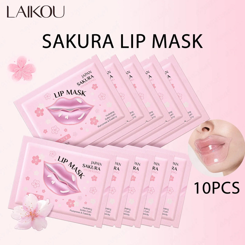 LAIKOU 5 Lip Mask Care Moisturizing Hydrating Repair Lighten Lines