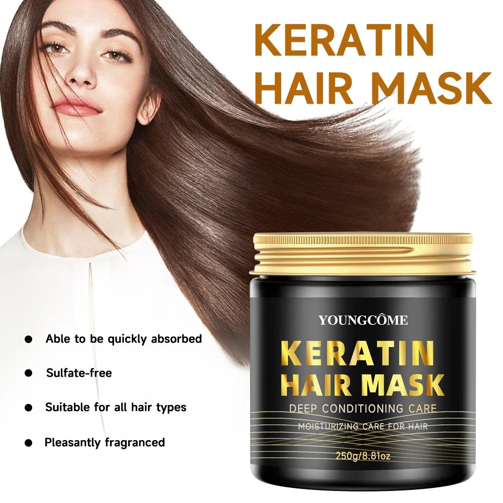 Collagen Keratin Hair Mask – Deep Moisture & Frizz Control 250g