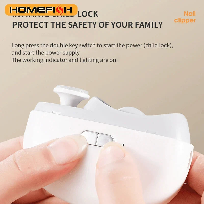 Electric Baby Nail Trimmer Automatic Anti-splash Anti-pinch Polisher