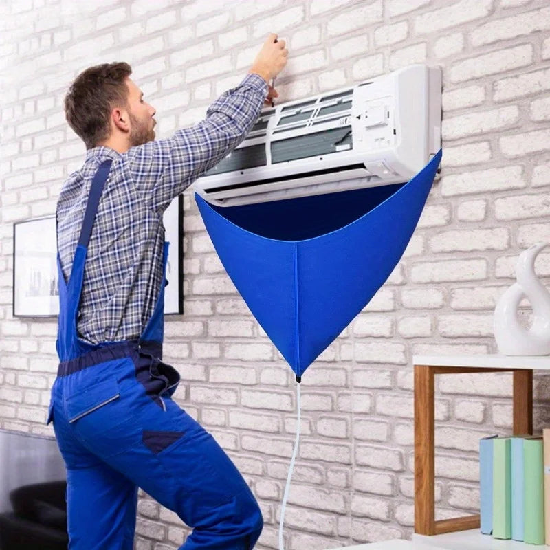 100cm PVC Air Conditioner Cleaning Cover Bag with Drain Pipe