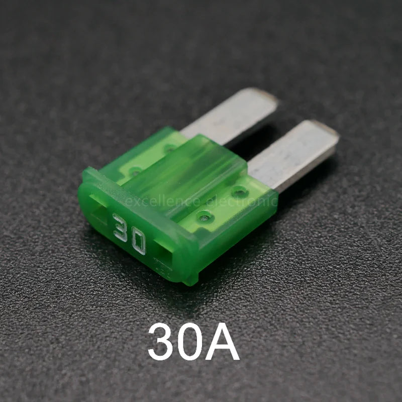 100 50 Mini M2 Car Fuse Long Foot Insert 5Amp 7 10Amp 15A 20A 25A 30A
