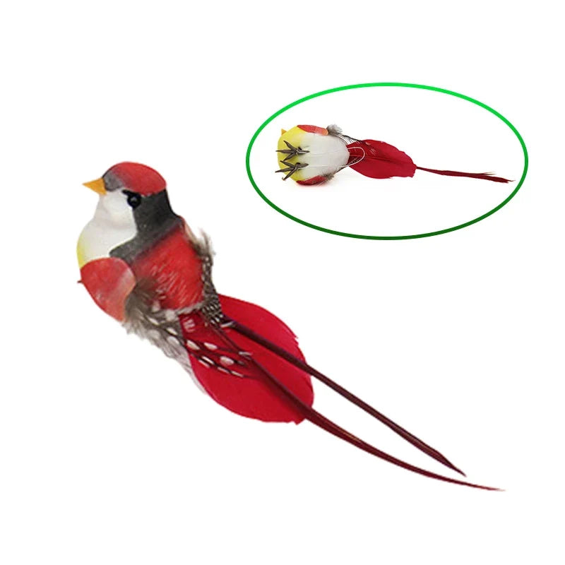Swallow Tail Bird Clip – Handmade Artificial Bird Ornament