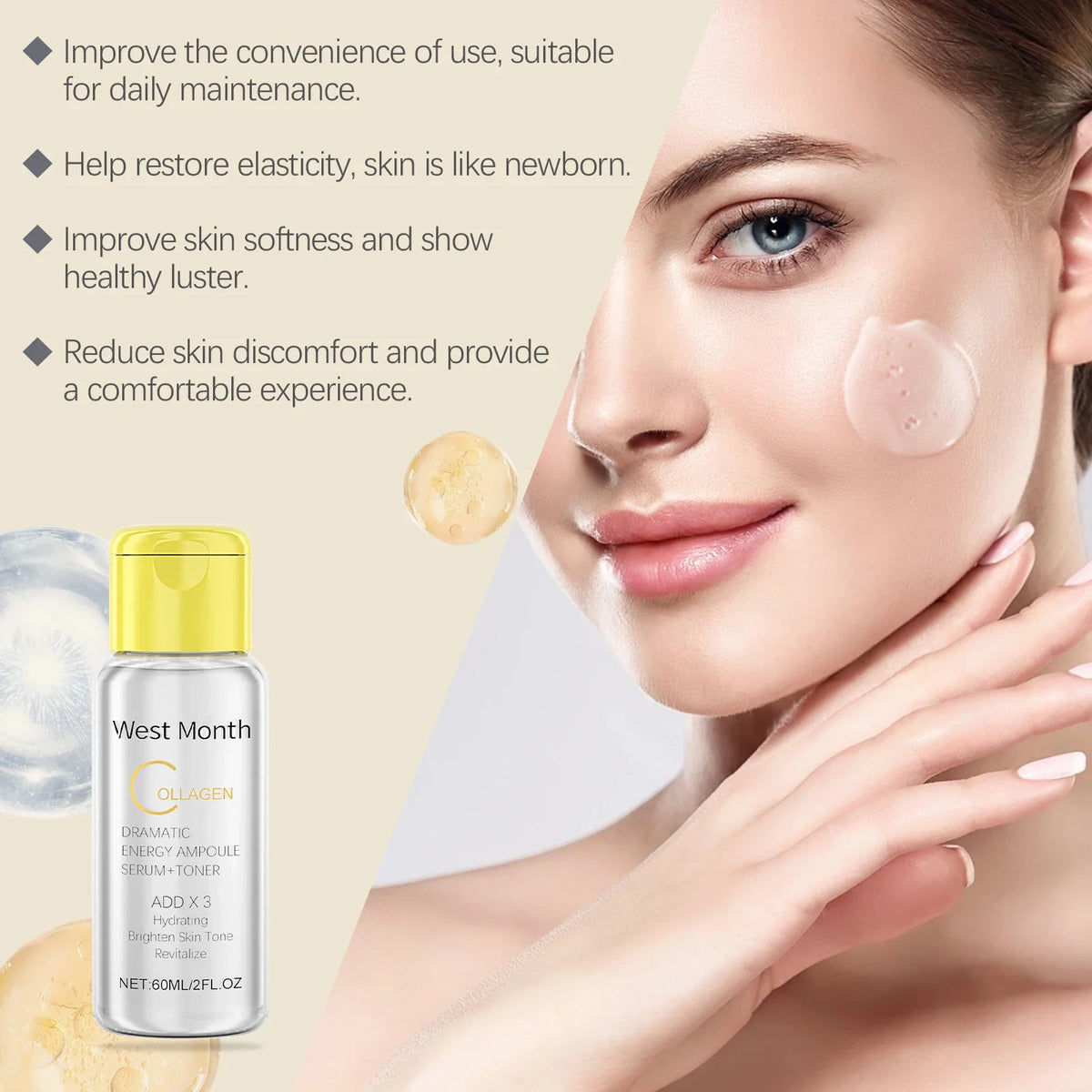 Collagen Toner Essence Water – Hydrating & Nourishing 60ml