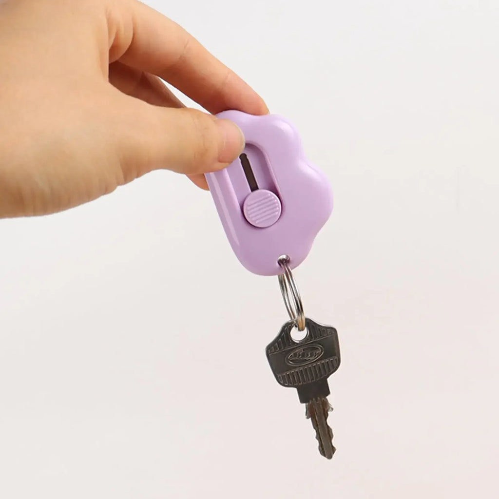Retractable Cloud Letter Opener Keychain Cutter – 3-Pack