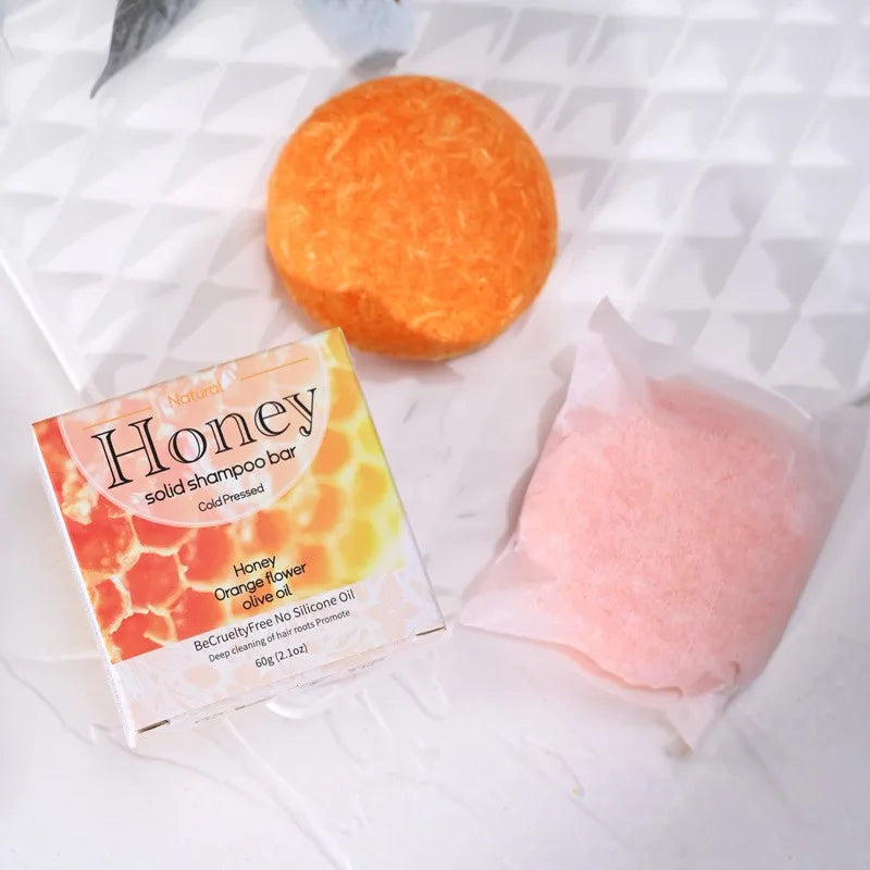 Natural Honey Essence Shampoo Bar – Dry Hair & Scalp Care