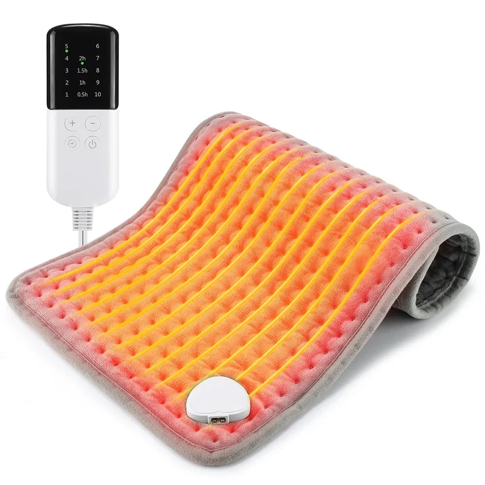 Hailicare Electric Heating Pad 30×60cm | 10 Levels & Timer