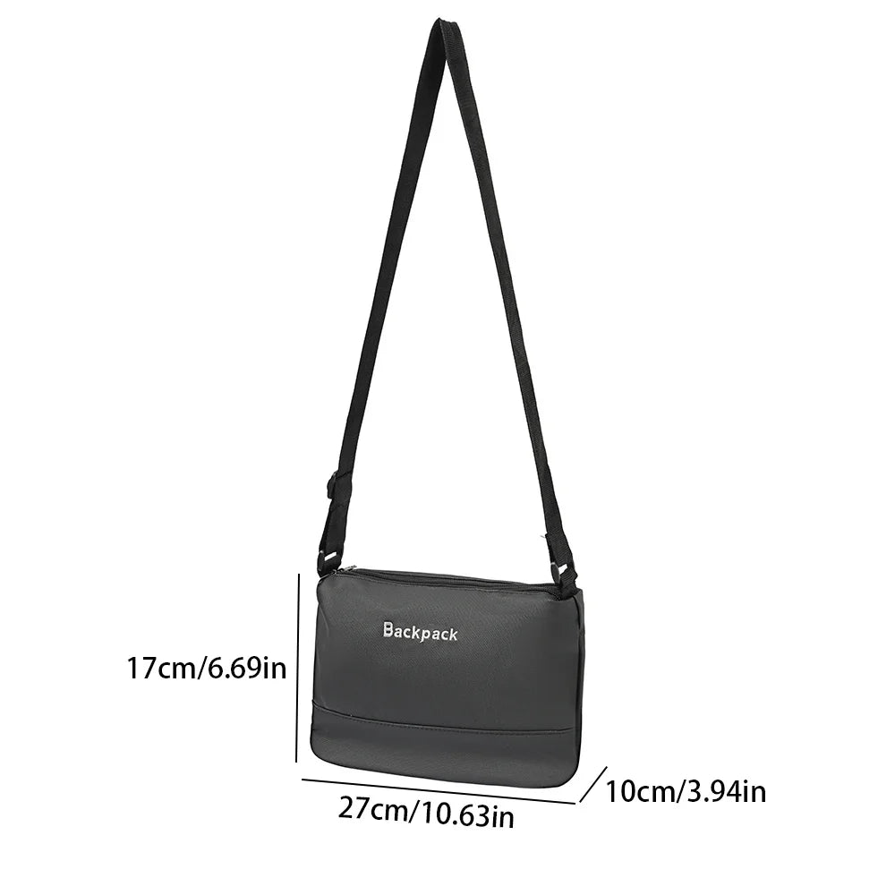 Unisex Waterproof Oxford Cloth Crossbody Bag Minimalist Letter Print