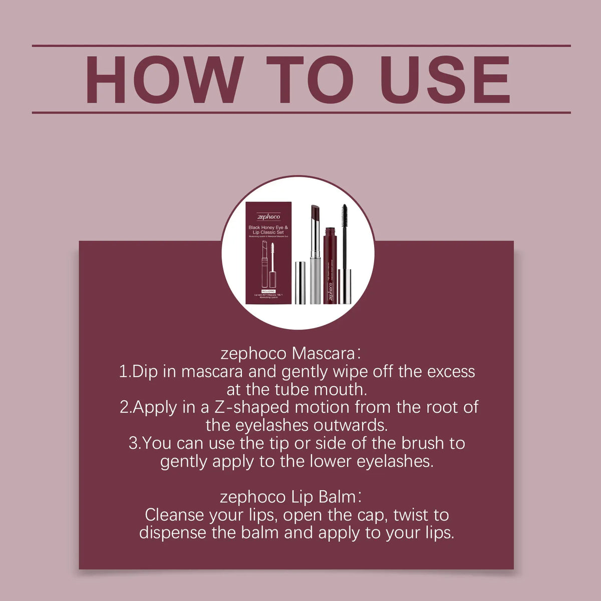 Black Honey Eye & Lip Makeup Set – Lipstick & Lash Curler