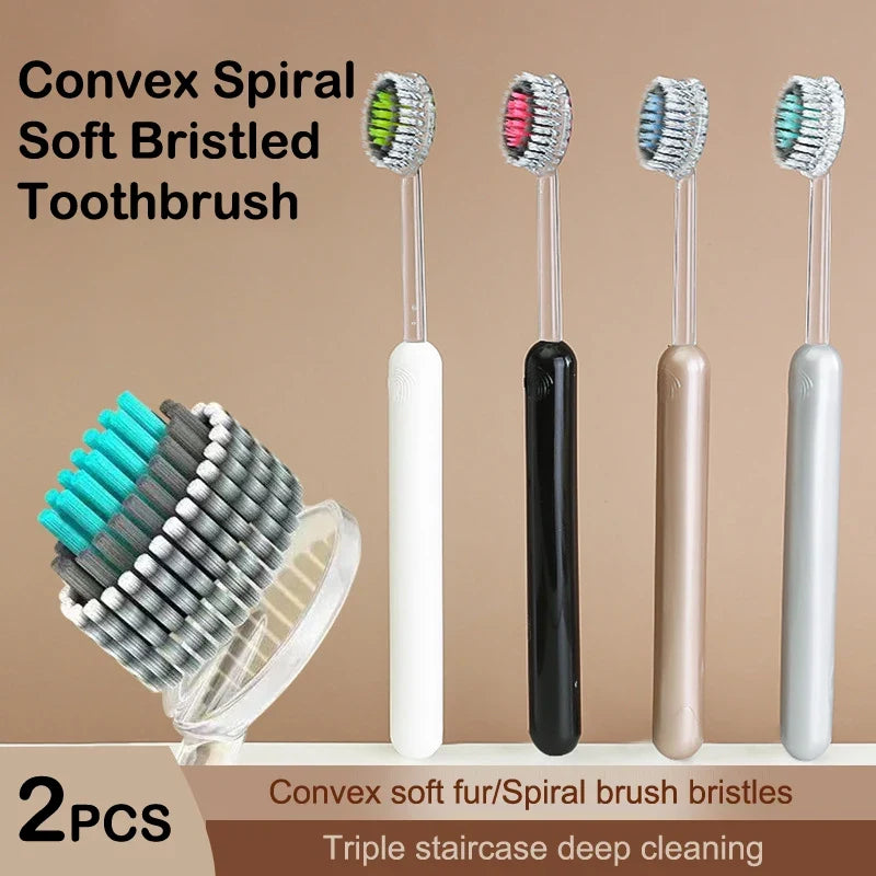 Ultra-Fine Soft Bristle Adult Toothbrush – 2 Pack