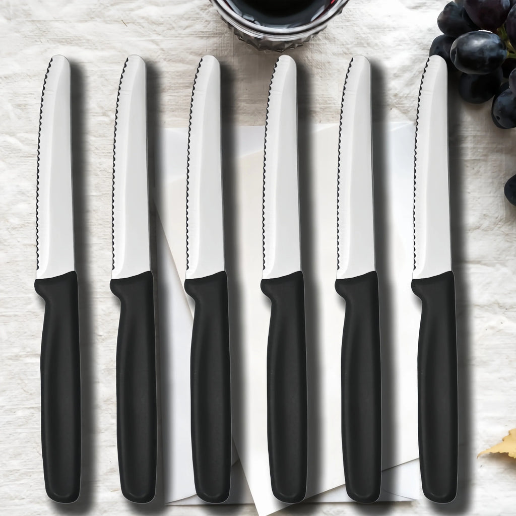 Serrated Fruit & Bread Knife – Stainless Steel Round Tip