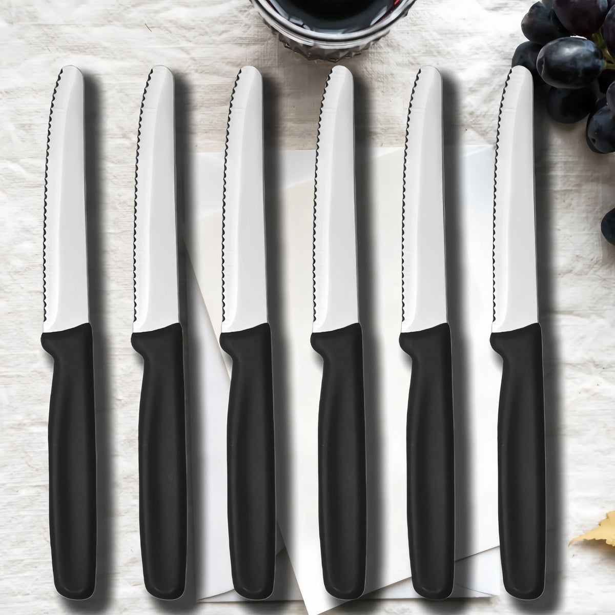 Serrated Fruit & Bread Knife – Stainless Steel Round Tip
