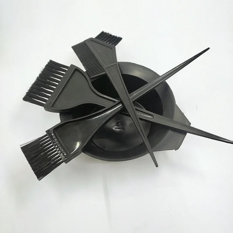 4-Piece Hair Dye Kit – Mixing Bowl, Brushes & Comb Set
