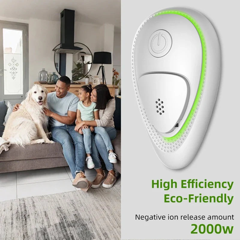 Mini Negative Ion Air Purifier – Quiet Ionizer & Odor Eliminator