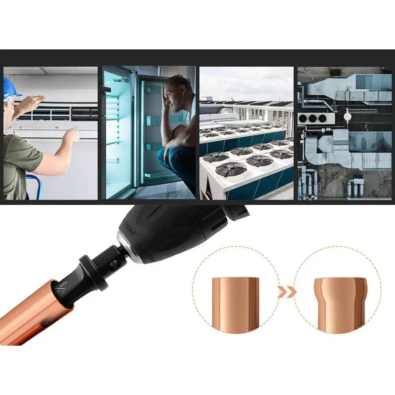 Copper Tube Pipe Expander Set 5/6/11 Pc – Hex Shank AC Tool