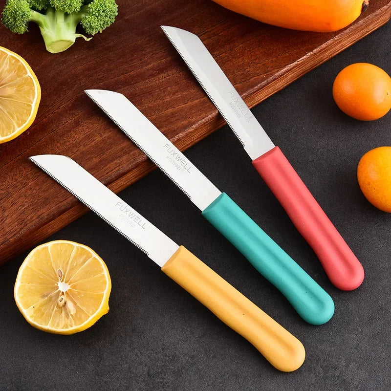 12-Piece Stainless Steel Kitchen Knife Set – Serrated & Paring