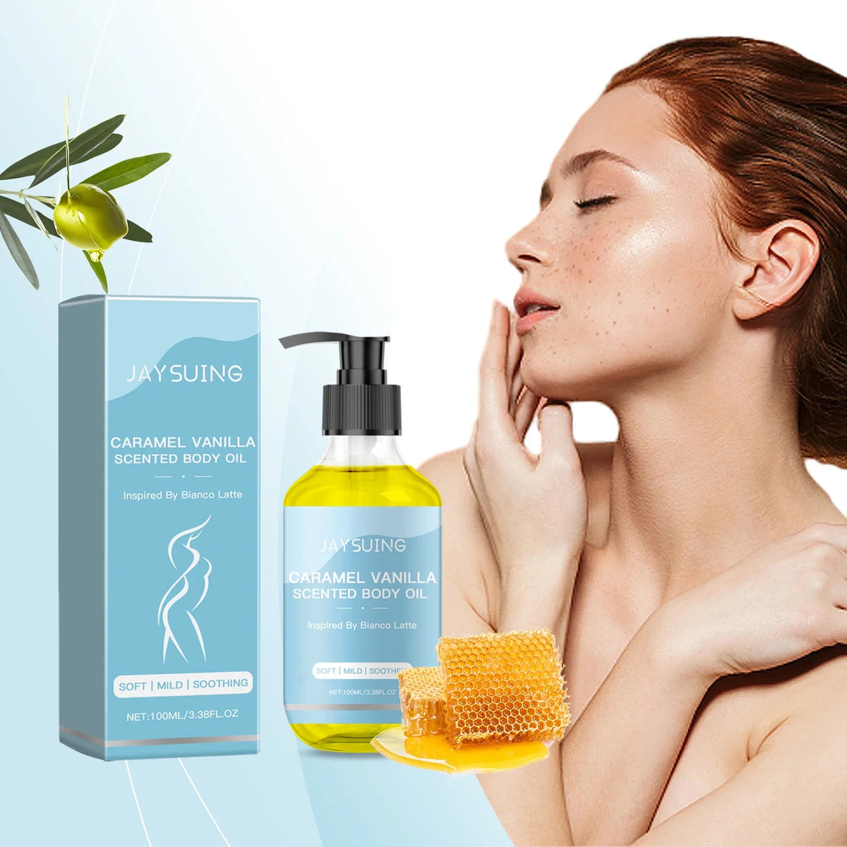 Caramel Vanilla Body Oil – Moisturize, Firm & Smooth Skin 100ml
