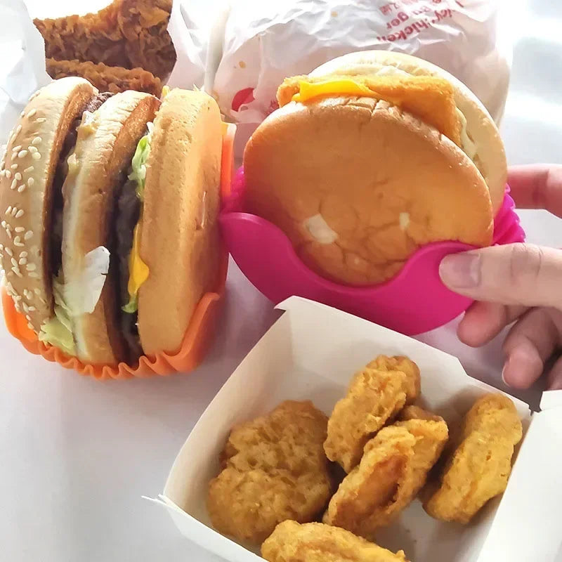 Silicone Burger Holder – Adjustable, Non-Stick & Reusable