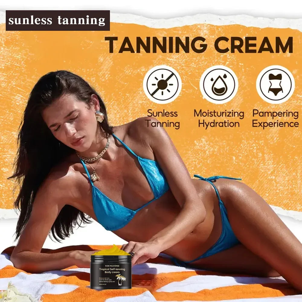 Self Tanner Body Cream – Sunless Bronzer & Nourishing Lotion