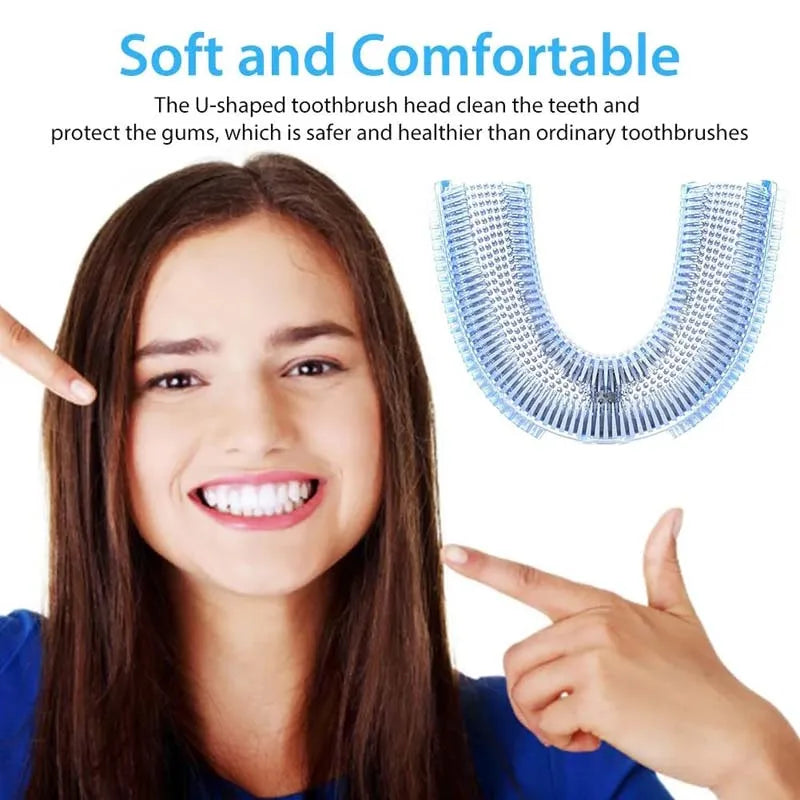 U-Shape Electric Toothbrush LED Display | 360° Sonic Whitening