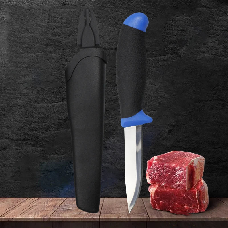 Outdoor Camping Knife with Sheath | Stainless Steel Fixed Blade