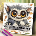 Little Monster Coloring Book 20 Pages Adult Picture Animals Drawings