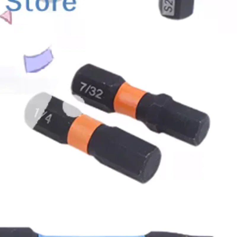 S2 Steel Star Impact Drill Bits 21 Hex Shank Magnetic Screwdriver