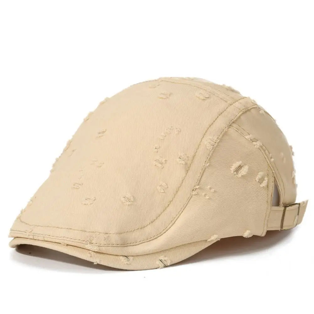Adjustable Cotton Beret Hat – Unisex Painter Newsboy Cap