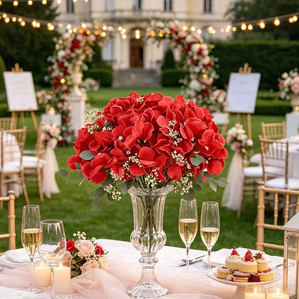 Artificial Silk Hydrangea Stems – Wedding & Home Décor