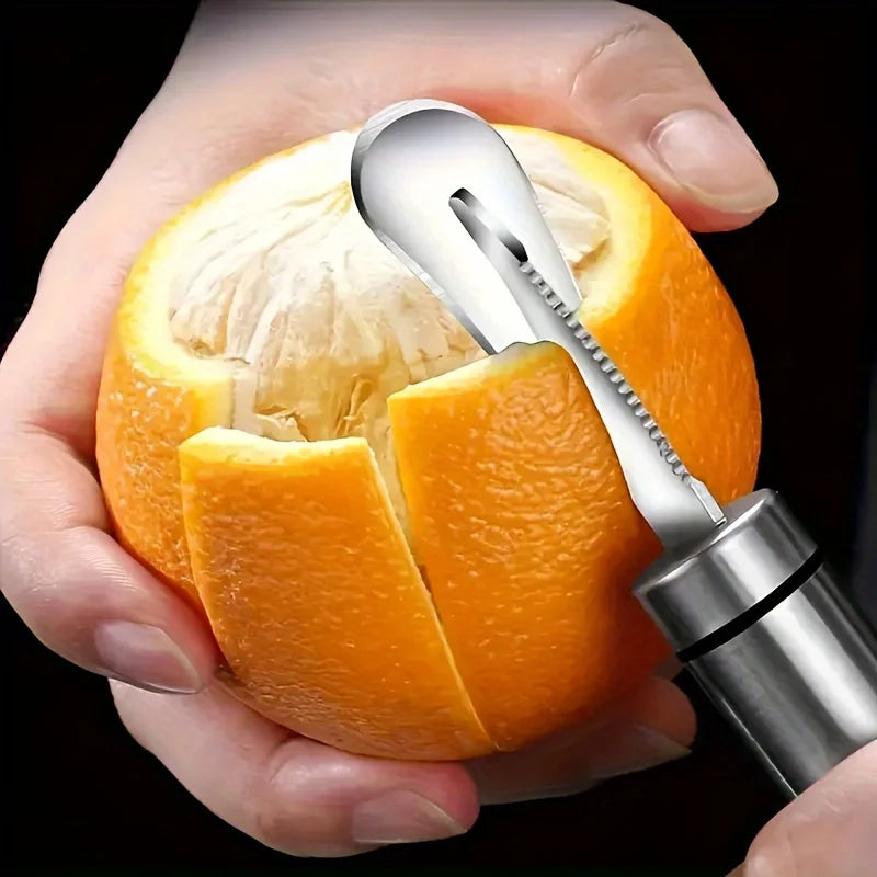 Stainless Steel Citrus Orange Peeler with Handle | Kitchen Tool