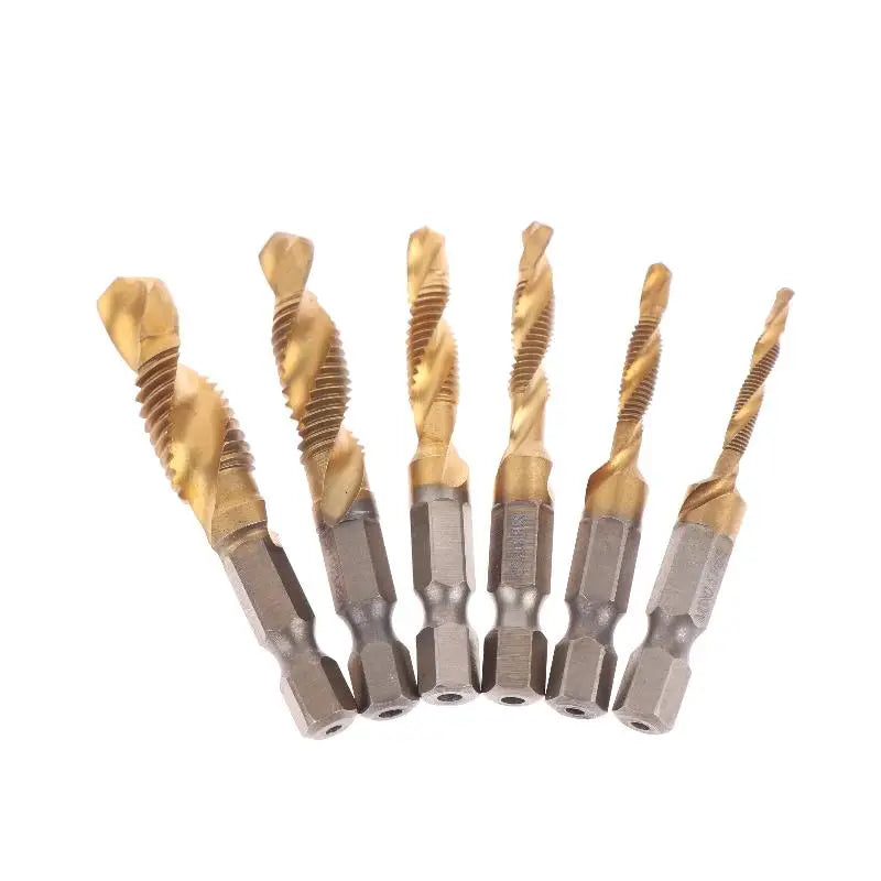HSS Titanium Metric Tap Set M3–M10 | Hex Shank Drill Bits