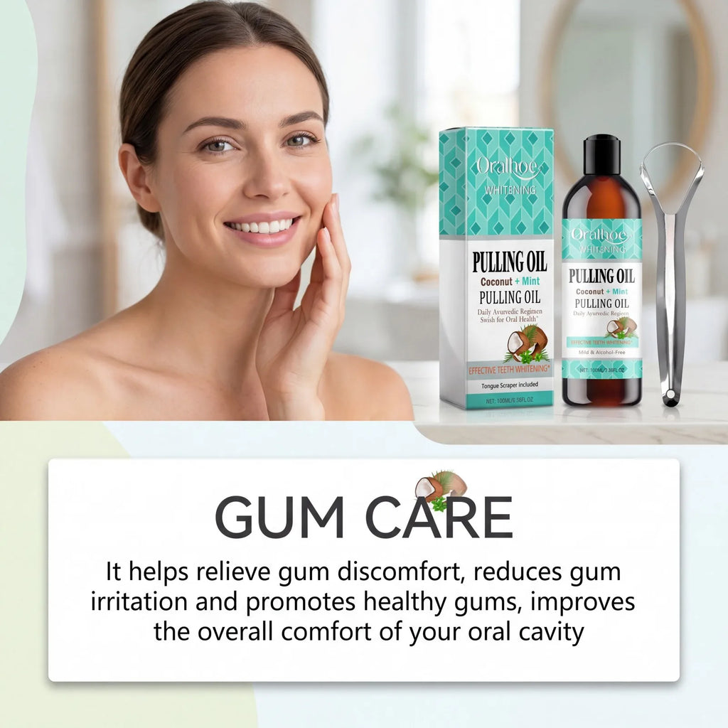 Coconut Mint Oil Pulling Mouthwash 100ml – Alcohol-Free Oral Care