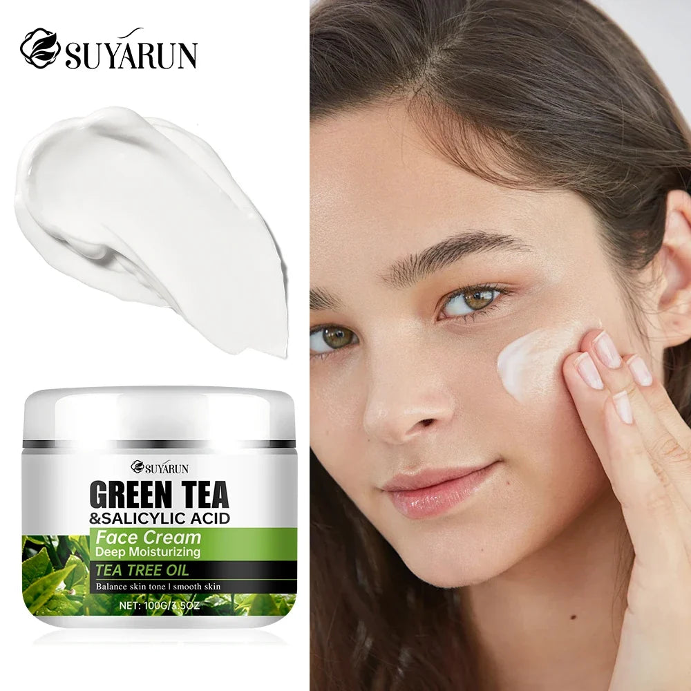 SUYARUN Tea Tree & Salicylic Acid Face Cream | Oil Control