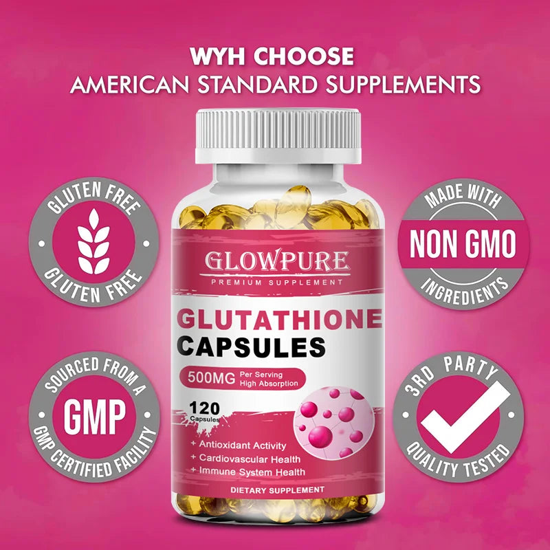 Glutathione Capsules – Skin Brightening, Daily Immune Support