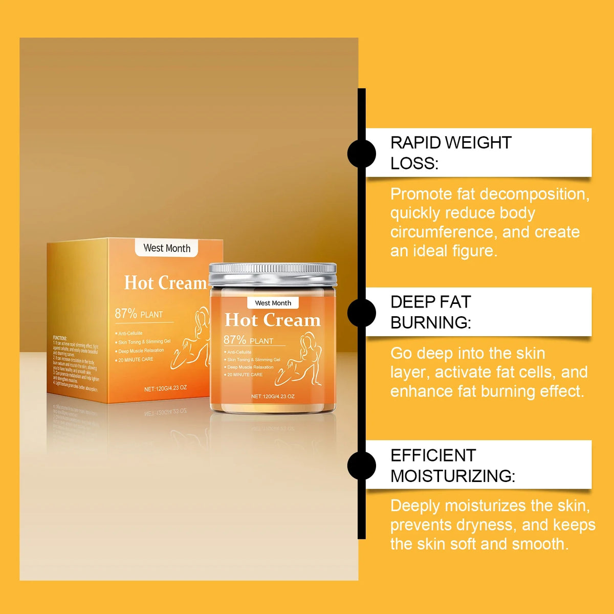 West Moon Body Firming & Contouring Cream – Natural 120g