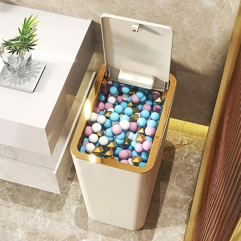 10L Odor-Proof Pet-Resistant Trash Can | Kitchen & Bathroom Bin