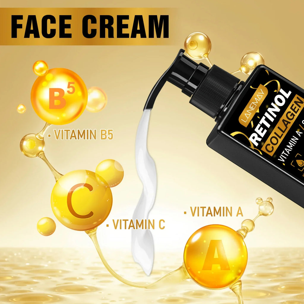 Men's Retinol Face Cream – Vitamin A & C, Hydrating & Firming