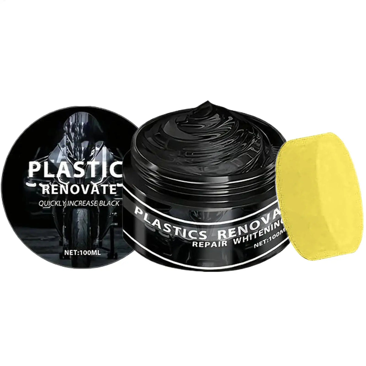100ML Black Trim Restorer – UV Protectant High-Gloss Wax