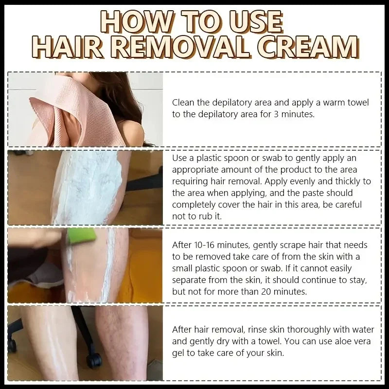 Gentle Hair Removal Cream for Sensitive Skin – Alcohol-Free, 100g