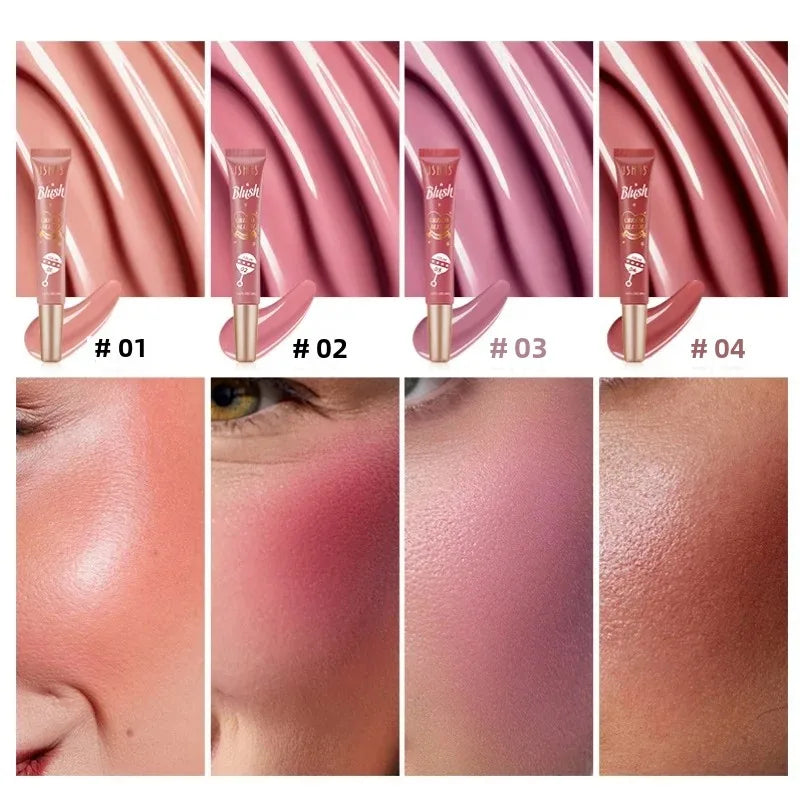 USHAS Korean Liquid Blush – Multi-Use Cream for Cheeks, Lips & Eyes