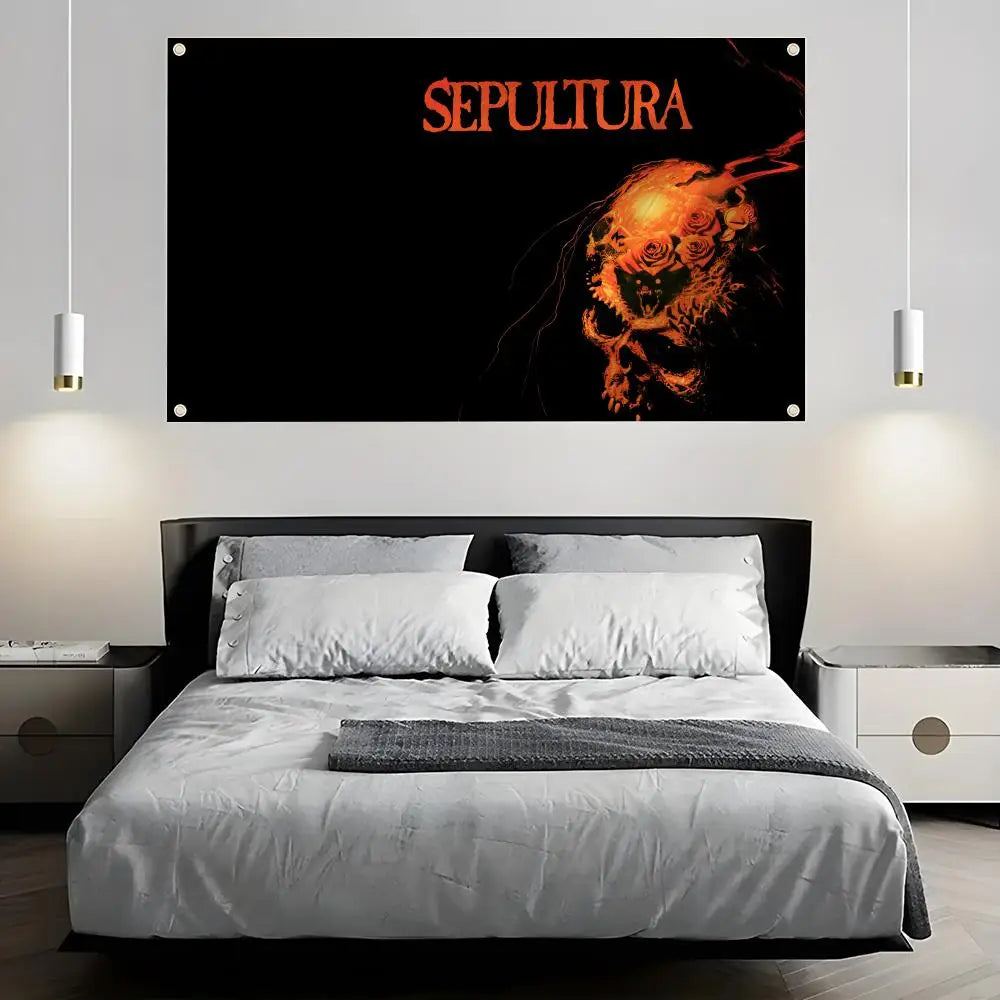 Sepultura Band Flag – Indoor & Outdoor Wall Banner Art