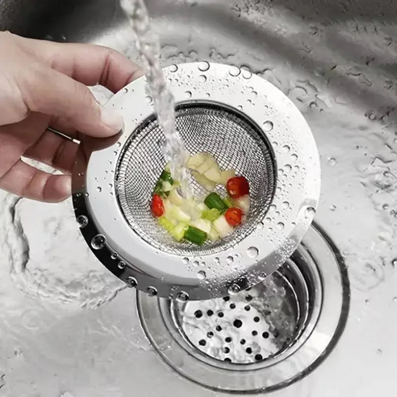 Stainless Steel Sink Strainer – Hair & Food Drain Catcher