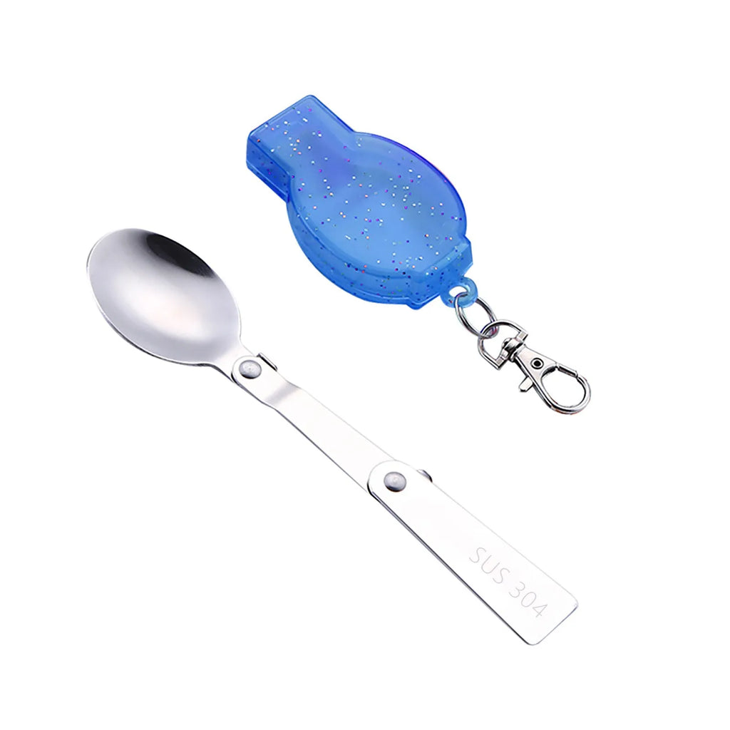 Folding Stainless Steel Spoon & Fork – Camping Utensil Set
