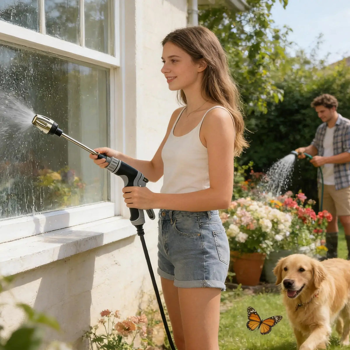 Garden Pressure Power Washer Turbowasher Guns Car Cleaning 360