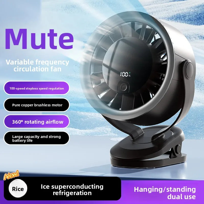 USB Desktop & Wall-Mount Circulation Fan – Office & Dorm