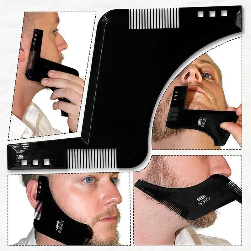 5-Piece Beard Shaping Template Comb Set | Men's Grooming