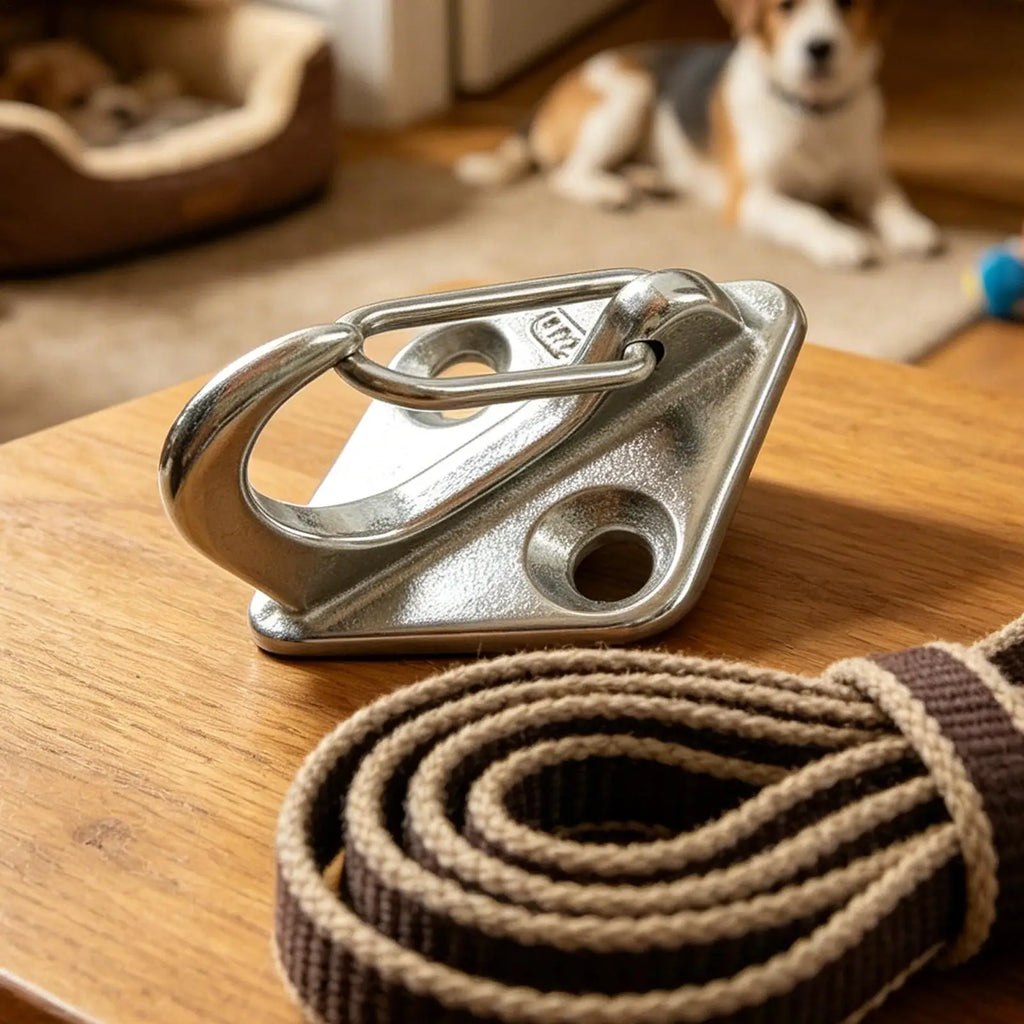 Stainless Steel Dog Lead Hook – Wall Mount Tie Out Holder