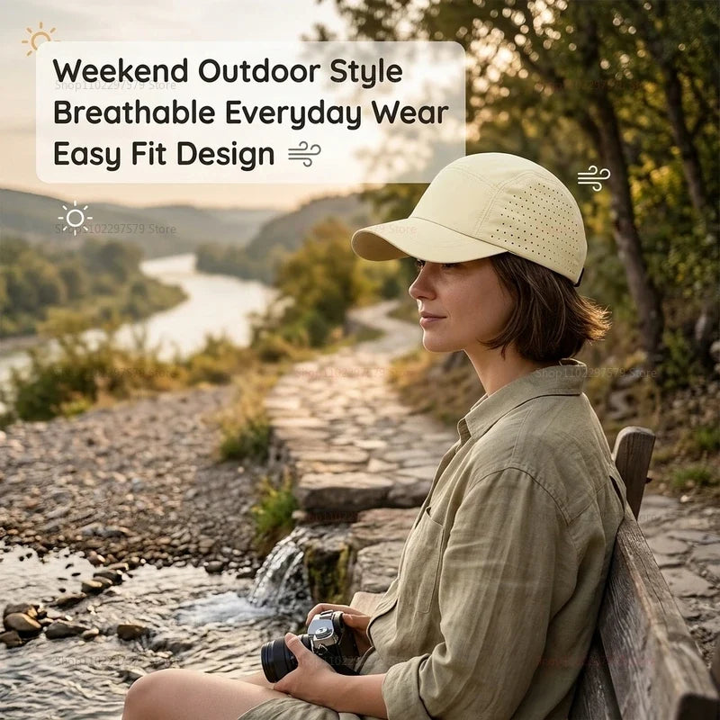 Quick-Dry Mesh Baseball Cap | UV Sun Protection Unisex Hat