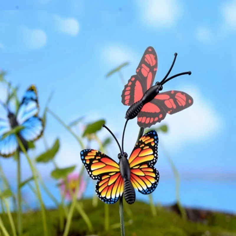 Colorful Butterfly Garden Stakes – Whimsical Yard & Pot Decor