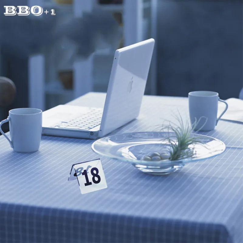 Acrylic Tent Table Numbers 1–30 | 3D Standing Cards Set of 30