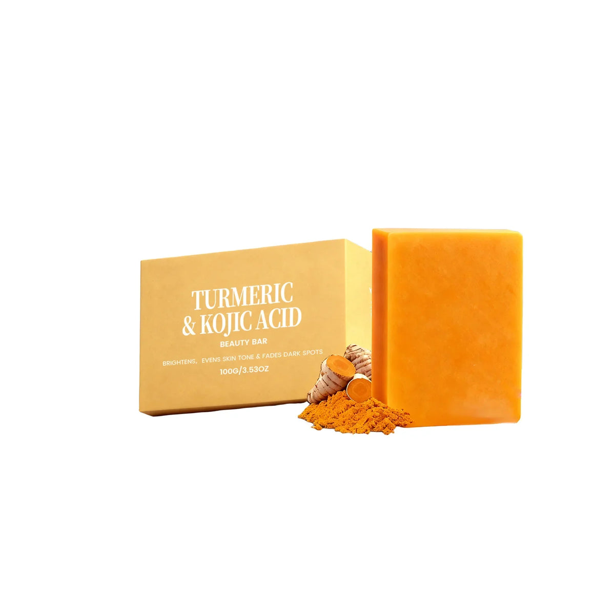 Turmeric Kojic Acid Brightening Soap Bar – Face & Body 100g